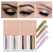 QIBEST Diamond Pearl Liquid Eye Shadow Shine Bright Eye Shadow Liquid High Gloss Eye Shadow Matte Eye Shadow Liquid