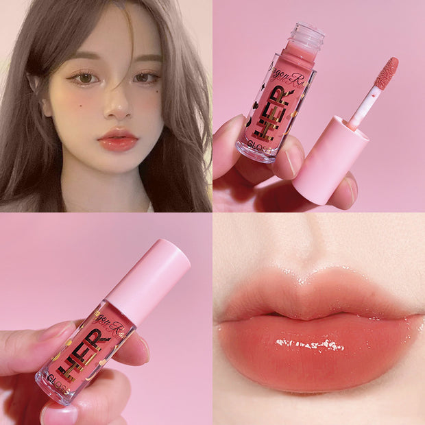 Glazed Mirror Water Lip Glaze Lipstick Female Student Lip Gloss Moisturizing Moisturizing Lip Glaze Toot Jelly Glass Lip Gloss