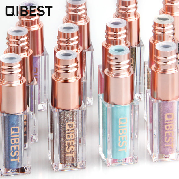 QIBEST Diamond Pearl Liquid Eye Shadow Shine Bright Eye Shadow Liquid High Gloss Eye Shadow Matte Eye Shadow Liquid