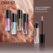 QIBEST 8 Color Shiny Eye Shadow Liquid Pearl Eye Shadow Diamond Eye Shadow Liquid Glitter Liquid Eye Shadow