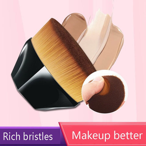 Single Six Corners Powder Makeup Brushes Diamond Cosmetic Hexagon No Trace Foundation Brush Silicone Make Up Brushes