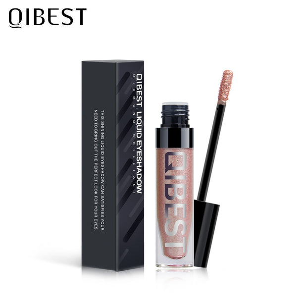 QIBEST 8 Color Shiny Eye Shadow Liquid Pearl Eye Shadow Diamond Eye Shadow Liquid Glitter Liquid Eye Shadow