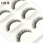 3 Pairs Professional Hand Made Soft Eyelash Charming Natural Long False Eyelashes Extensions Sexy Eye lashes Makeup Beauty Tools