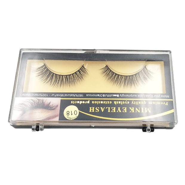 1Pair Mink Lashes 3D Mink  Long False Eyelashes Natural Lightweight Mink Eyelashes