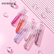 Niceface Glass Water Glossy Lip Gloss Transparent Lip Gloss Moisturizing And Moisturizing Not Easy To Fade White Lip Gloss