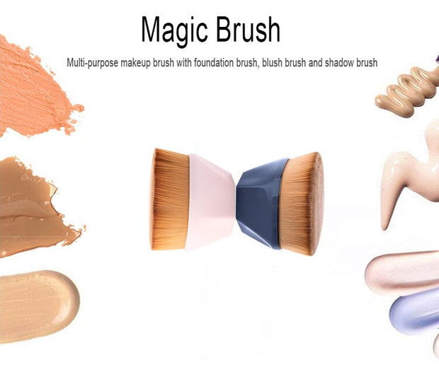 Single Six Corners Powder Makeup Brushes Diamond Cosmetic Hexagon No Trace Foundation Brush Silicone Make Up Brushes