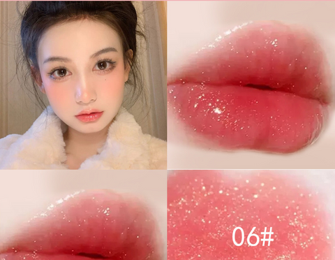 Dudu Lip Gloss Colorless Transparent Lip Gloss Bright Crystal Lip Gloss Glass Lip Fine Glitter Pearl With Shiny Jelly Color