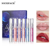 Niceface Glass Water Glossy Lip Gloss Transparent Lip Gloss Moisturizing And Moisturizing Not Easy To Fade White Lip Gloss