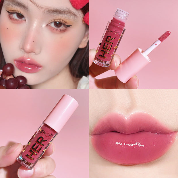 Glazed Mirror Water Lip Glaze Lipstick Female Student Lip Gloss Moisturizing Moisturizing Lip Glaze Toot Jelly Glass Lip Gloss