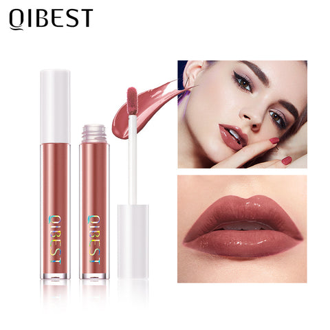 QIBEST Mirror Water Glossy Lip Gloss Glass Lip Gloss Moisturizing Lip Frozen Toot Lip Glaze, Big Mouth Lip Plumping Lip Gloss