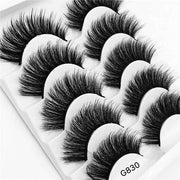 5Pairs 3D Mink Lashes False Eyelashes Natural Eyelash Extension Volume Lashes Long Cross Faux Eye Lashes Makeup G800 G815 Fake L