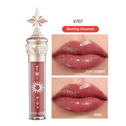 HANDAIYAN  Lip Gloss Lipstick Water Gloss Film Mirror Lip Glaze Glass Lip Gloss Moisturizing Lasting And Not Easy To Fade