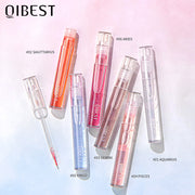 QIBEST Water Light Lip Gloss Mirror Glass Lip Glaze Moisturizing Moisturizing Water Light Lip Gloss Not Easy To Fade Transparent Lip Gloss