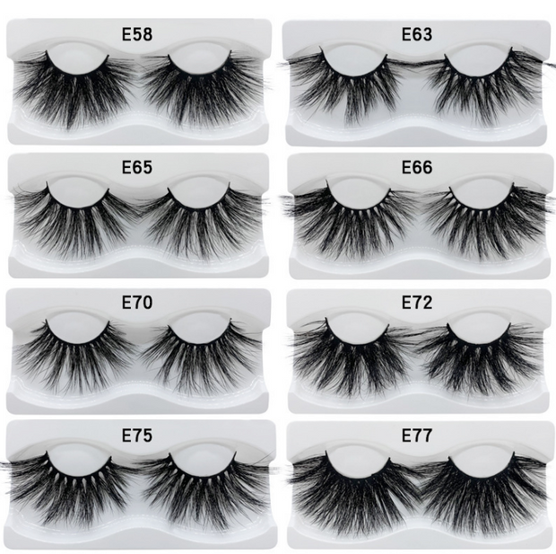 Visofree Eyelashes Mink Eyelashes Criss-cross Strands Cruelty Free High Volume Mink Lashes Soft Dramatic Eye lashes E80 Makeup