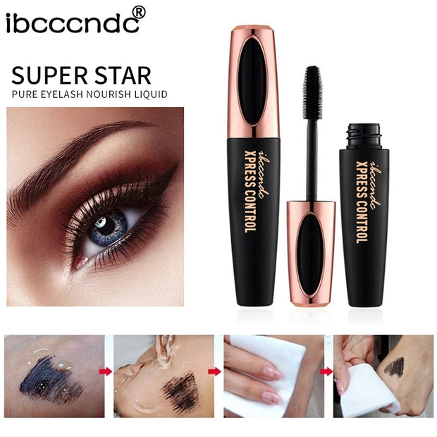 4D Silk Fiber Lash Mascara Waterproof Rimel 3d Mascara For Eyelash Extension Black Thick Lengthening Eye Lashes Cosmetics