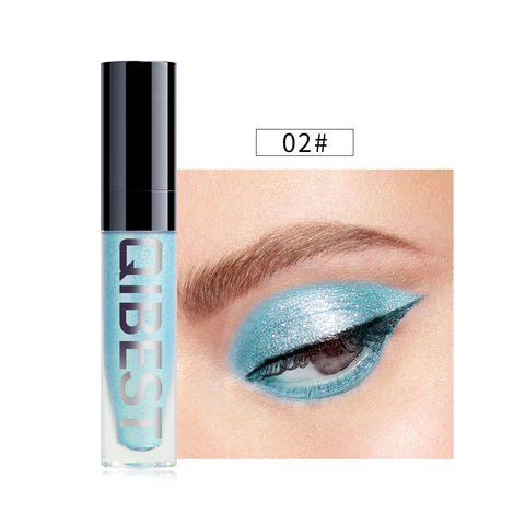 QIBEST 8 Color Shiny Eye Shadow Liquid Pearl Eye Shadow Diamond Eye Shadow Liquid Glitter Liquid Eye Shadow