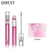 QIBEST Water Light Lip Gloss Mirror Glass Lip Glaze Moisturizing Moisturizing Water Light Lip Gloss Not Easy To Fade Transparent Lip Gloss