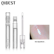 QIBEST Water Light Lip Gloss Mirror Glass Lip Glaze Moisturizing Moisturizing Water Light Lip Gloss Not Easy To Fade Transparent Lip Gloss