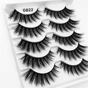 5Pairs 3D Mink Lashes False Eyelashes Natural Eyelash Extension Volume Lashes Long Cross Faux Eye Lashes Makeup G800 G815 Fake L