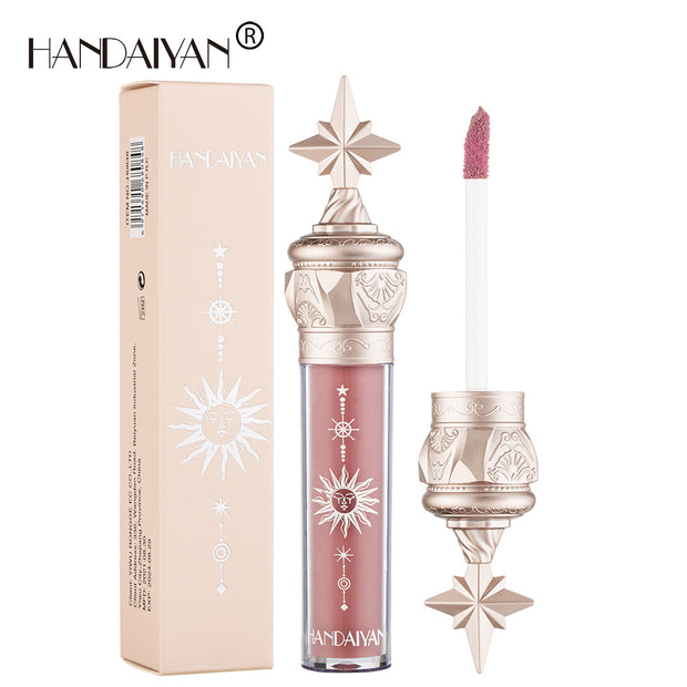 HANDAIYAN  Lip Gloss Lipstick Water Gloss Film Mirror Lip Glaze Glass Lip Gloss Moisturizing Lasting And Not Easy To Fade