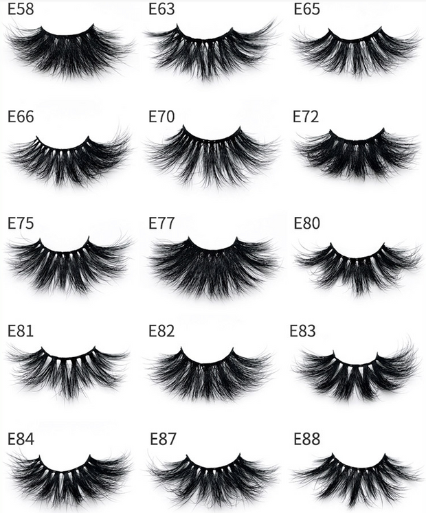 Visofree Eyelashes Mink Eyelashes Criss-cross Strands Cruelty Free High Volume Mink Lashes Soft Dramatic Eye lashes E80 Makeup