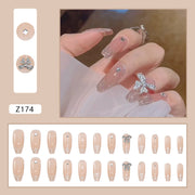 Fake Nails Fairy Long Wearing A Broken Diamond Butterfly Nail Stickers Detachable Finished Nail Pieces Nail Stickers Nails