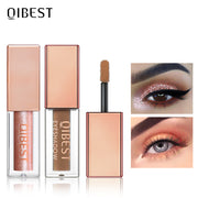 QIBEST Diamond Pearl Liquid Eye Shadow Shine Bright Eye Shadow Liquid High Gloss Eye Shadow Matte Eye Shadow Liquid