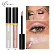 NICEFACE Colorful Shiny Eye Shadow Liquid Pearl Eye Shadow Diamond Liquid Eye Shadow Waterproof Not Smudge