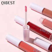 QIBEST Mirror Water Glossy Lip Gloss Glass Lip Gloss Moisturizing Lip Frozen Toot Lip Glaze, Big Mouth Lip Plumping Lip Gloss